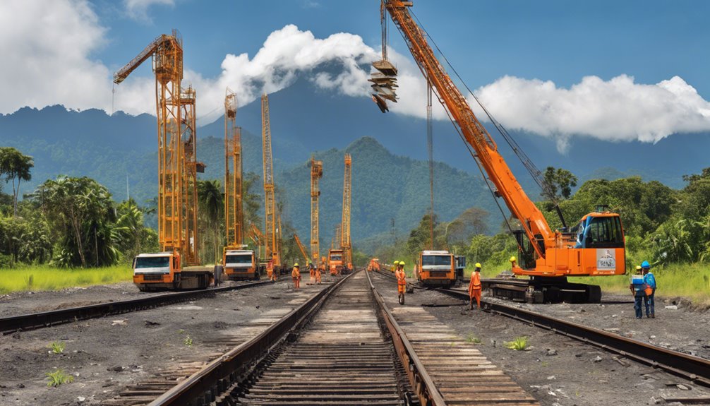 first papua railway construction