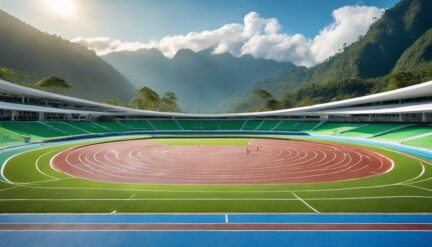 modern sports infrastructure papua