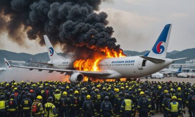 busan plane fire survivors