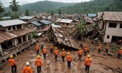 landslides and flash flooding