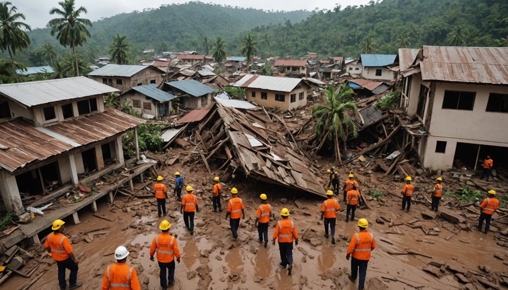 landslides and flash flooding