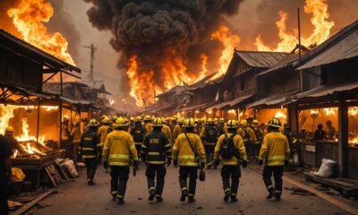 large fire in pasar minggu