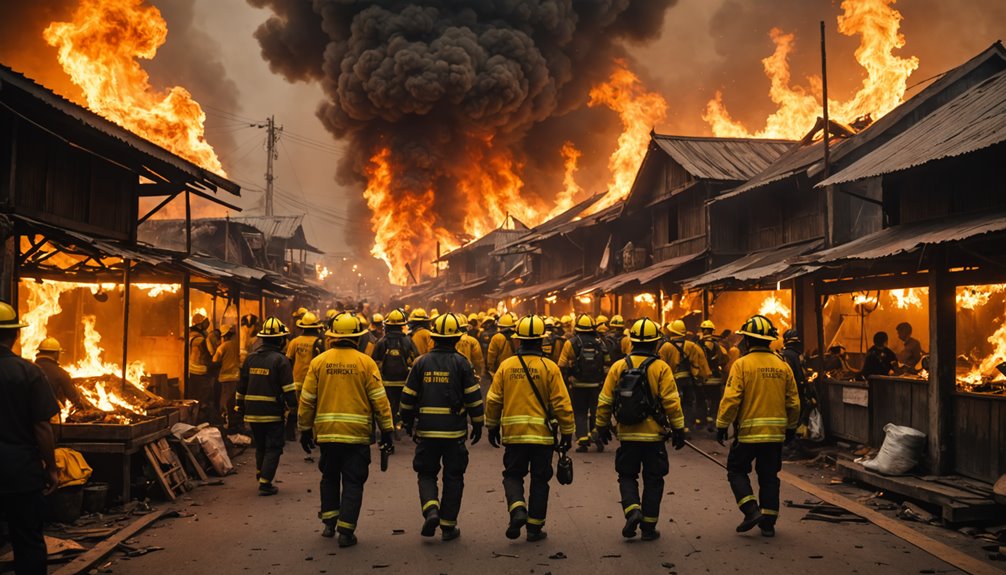 large fire in pasar minggu