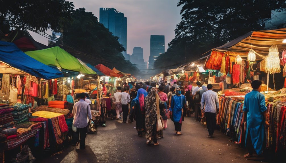 night market and shopping