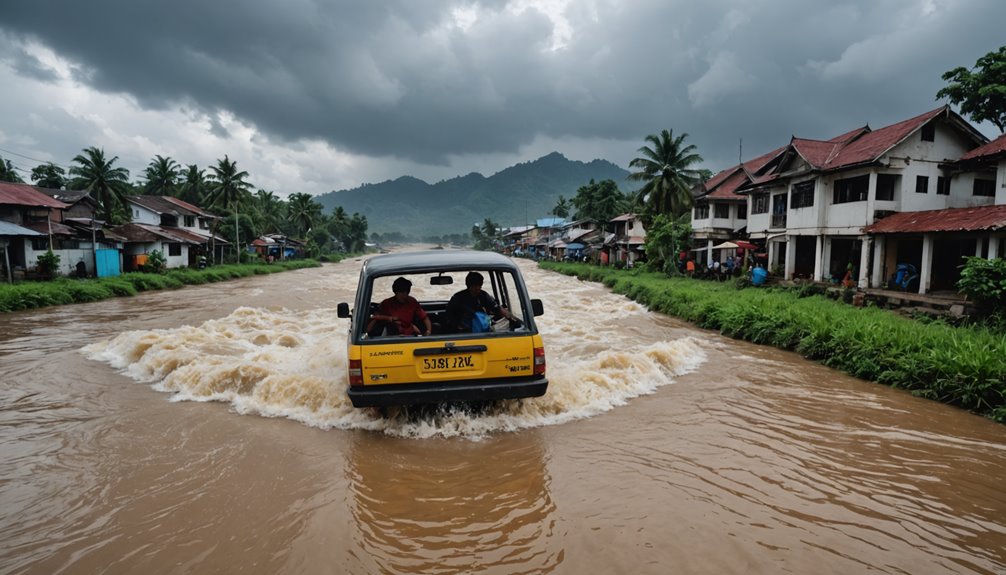 selling snacks during flood