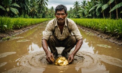 farmer finds gold treasure