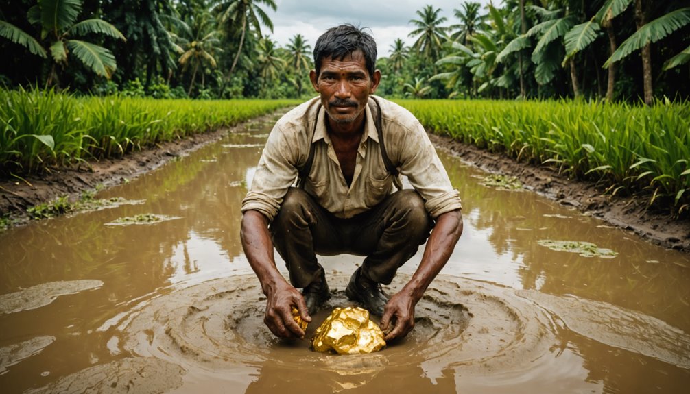 farmer finds gold treasure