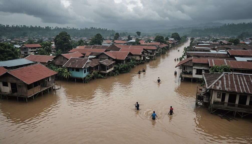 floods displace residents bandung