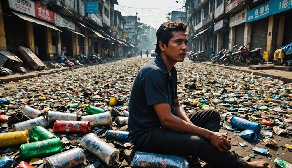 kerusakan tumpukan sampah di Bandung