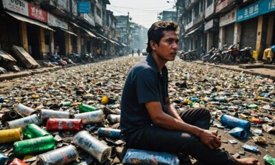 kerusakan tumpukan sampah di Bandung
