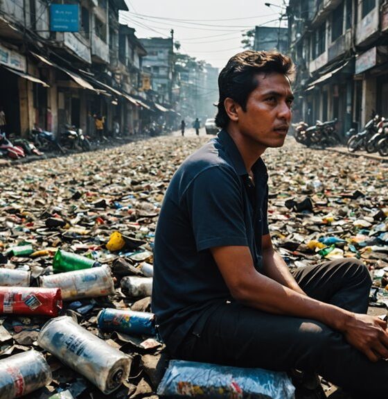 kerusakan tumpukan sampah di Bandung