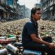 kerusakan tumpukan sampah di Bandung