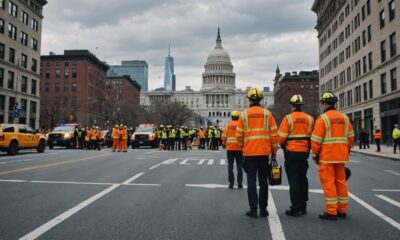 waspada tinggi di Washington dan New York